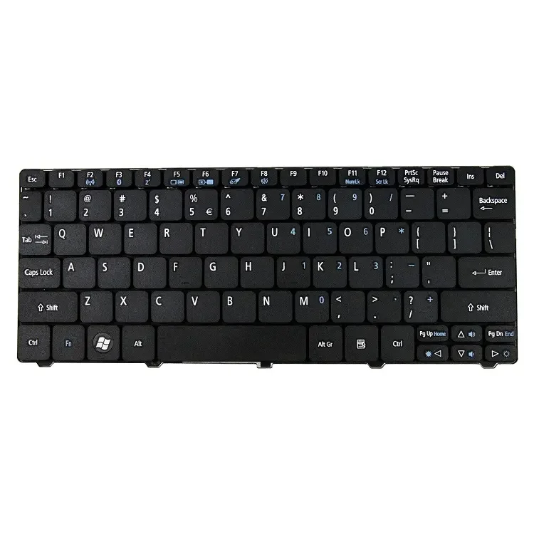 JIAGEER High quality laptop Backlit Keyboard for Acer Aspire One D260 D255 D256 D257 D270 532 D260 PAV70 NAV70