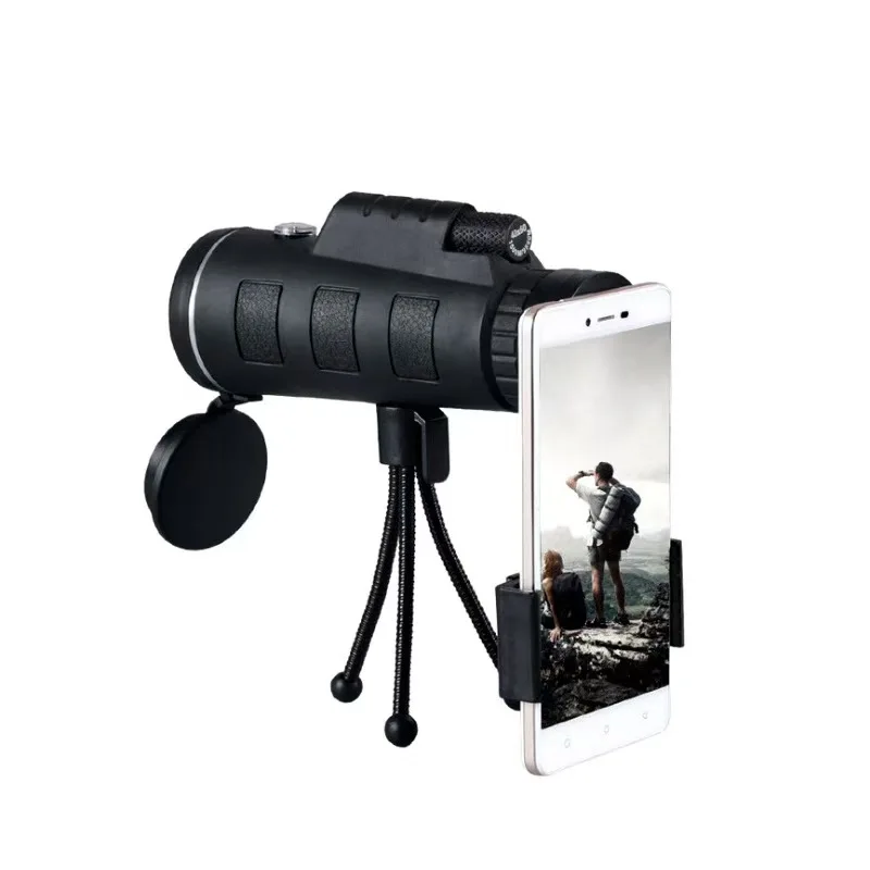40x60 Zoom Monocular Mobile Phone HD Telescope Telephoto Camera Lens with Quick Smartphone Holder and Tripod for Bird Watching