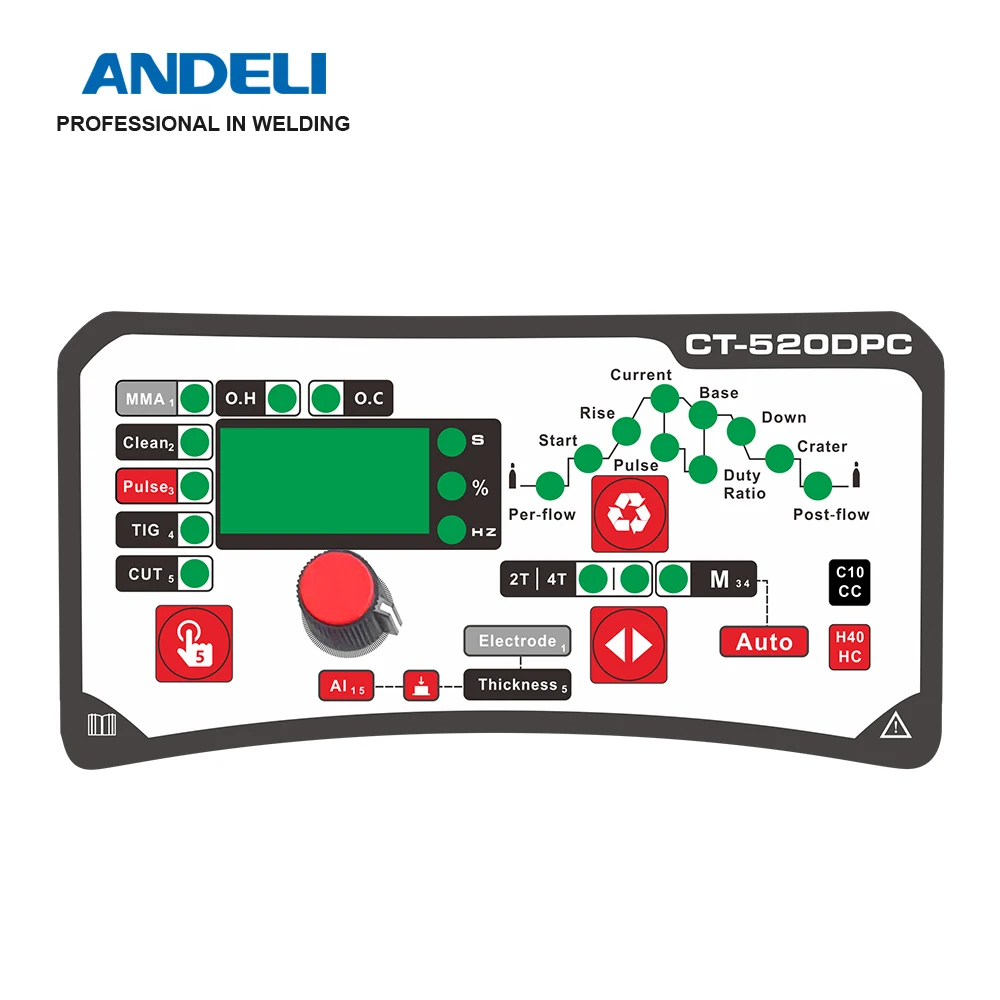  ANDELI 3in1 CT-520DPC умный портативный сварочный аппарат 220V 3 в 1 с IR