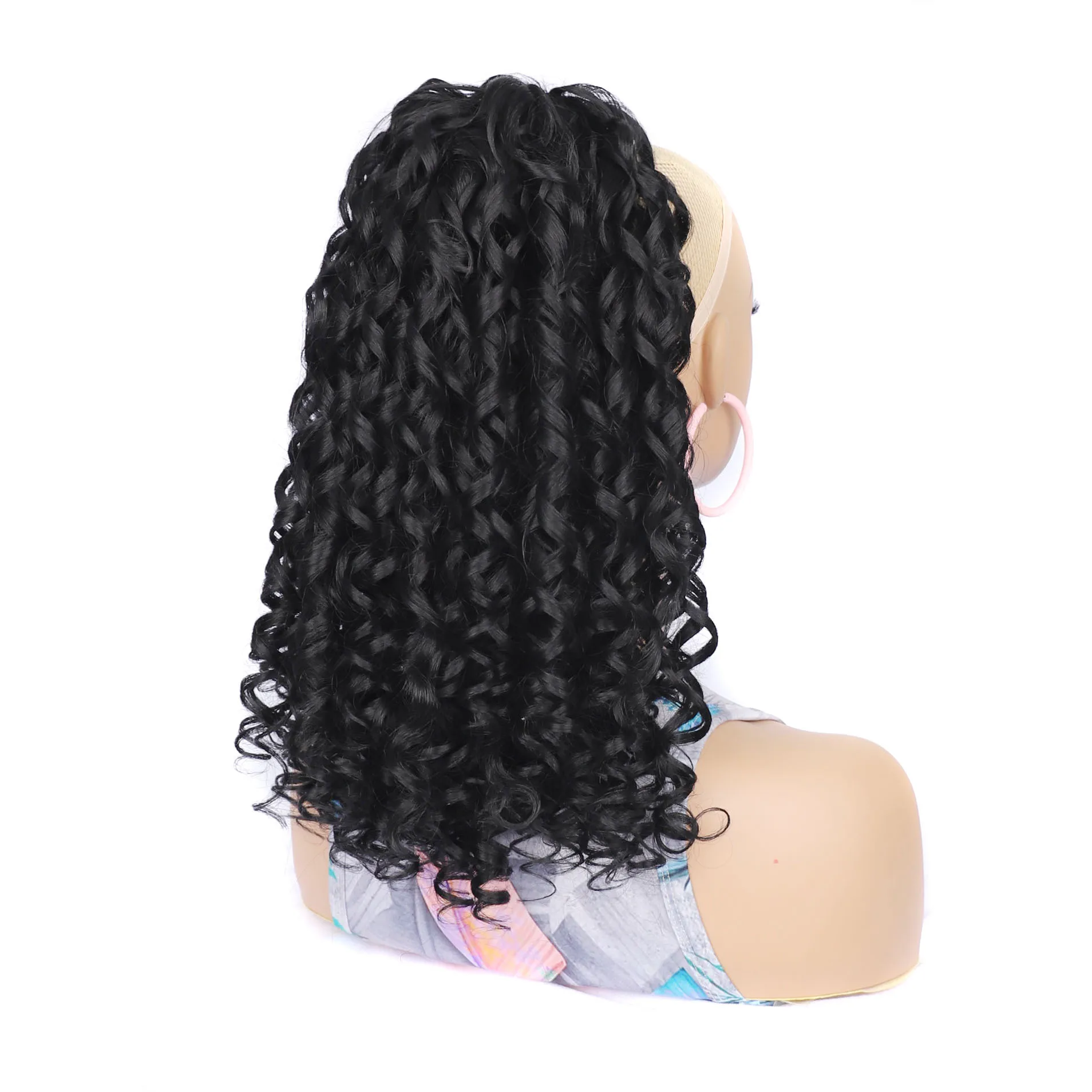 Brazil  Black curls  Mawei  Roman retro wig