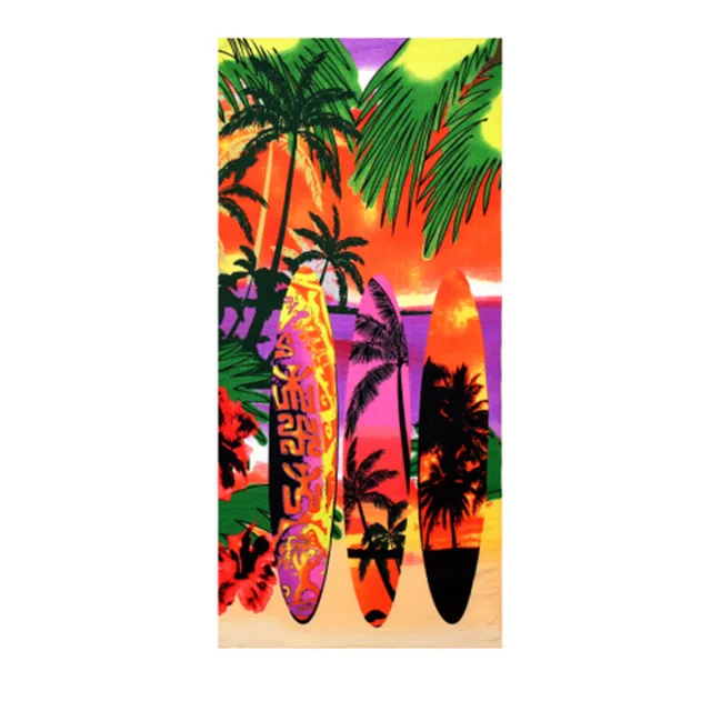 Beach Use and Woven Technics Thick Velour Jacquard cotton Beach Towel
