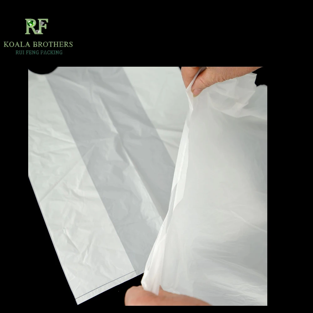 OK compost 100%  biodegradable t-shirt bag eco friendly bioplastic vest  shopping bag for supermarket