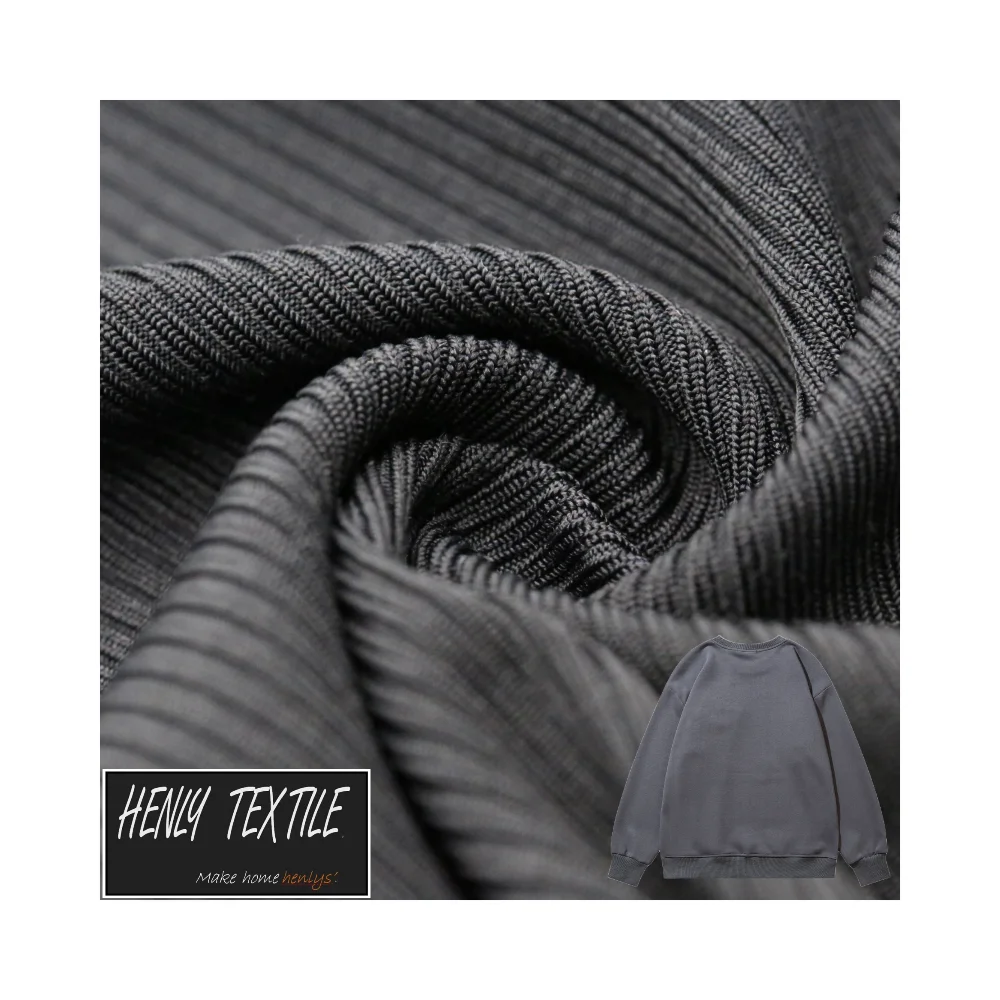 HTCF230625 88%POLYESTER 12%SPANDEX 320GSM Knitted Fabric for Casual Clothing