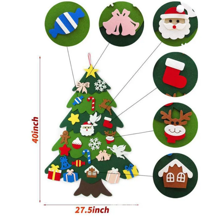 Environmental and Best price Felt Christmas Tree Decoration Christmas Ornaments for Merry Christmas