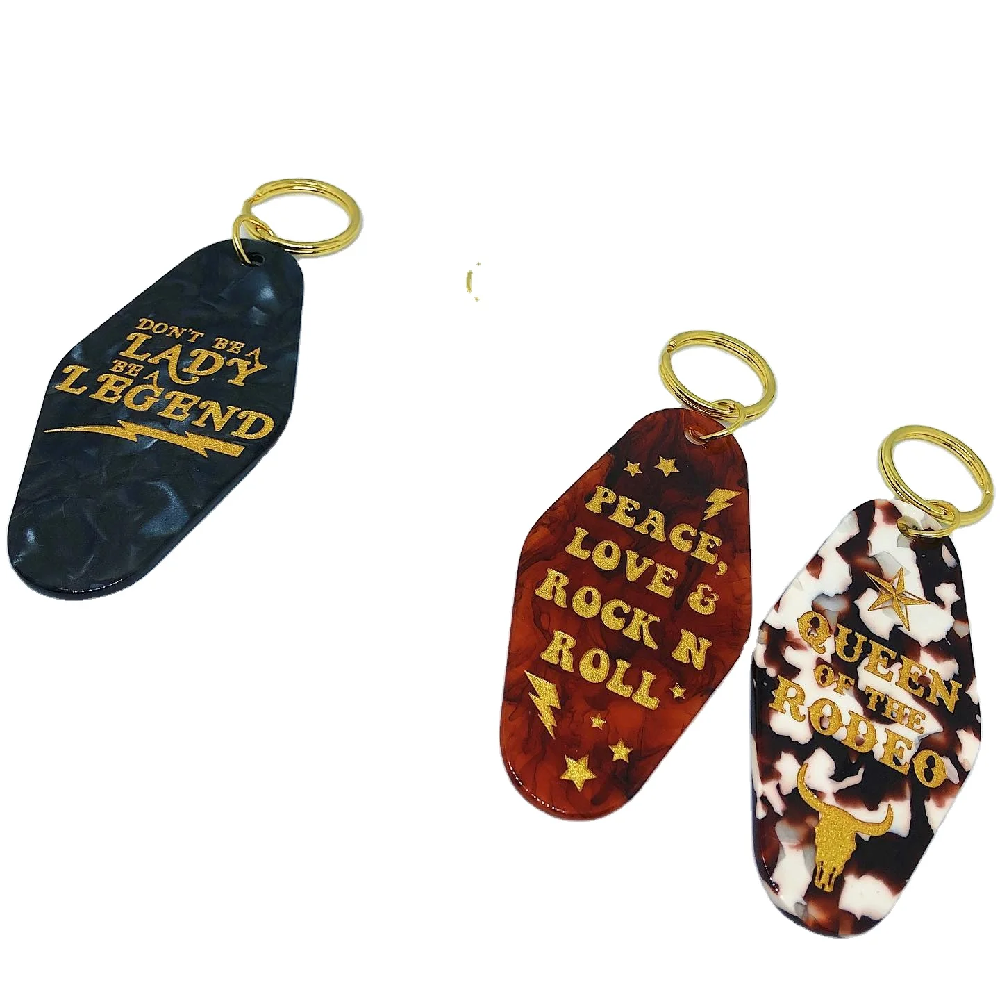 Hotel Room Custom Keychain with UV Offset Silk Screen Printing Made of Plastic Metal (Iron) PVC Silicone-Gift