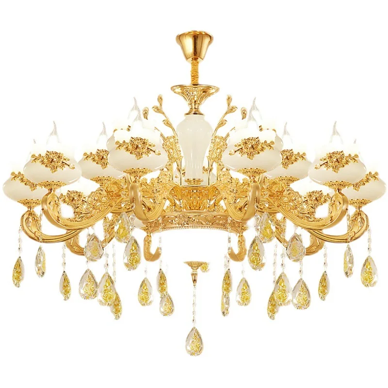 European vintage hotel pendant lighting led art classic dining modern crystal cheap turkish chandelier retro