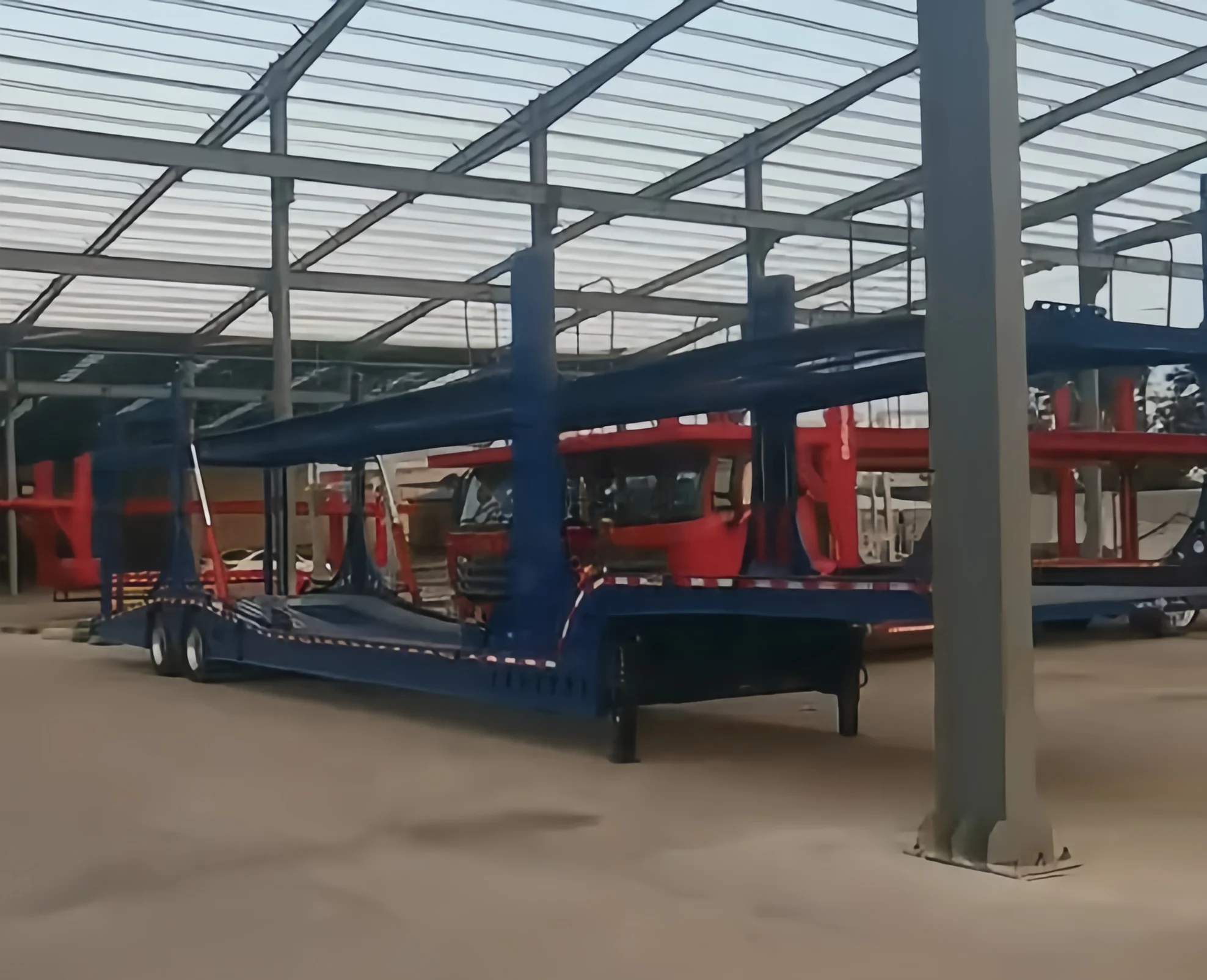 Xingce 8-10 units cars car carrier trailer vehicle transport semi trailer Heavy duty  car carrier transport truck semitrailer
