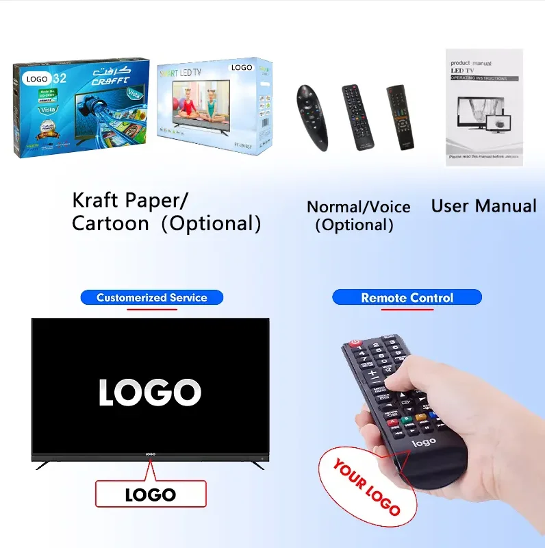 Guangzhou Verified Suppliers bulk wholesale uhd flat screen TV  50 inches lcd led smart android tv