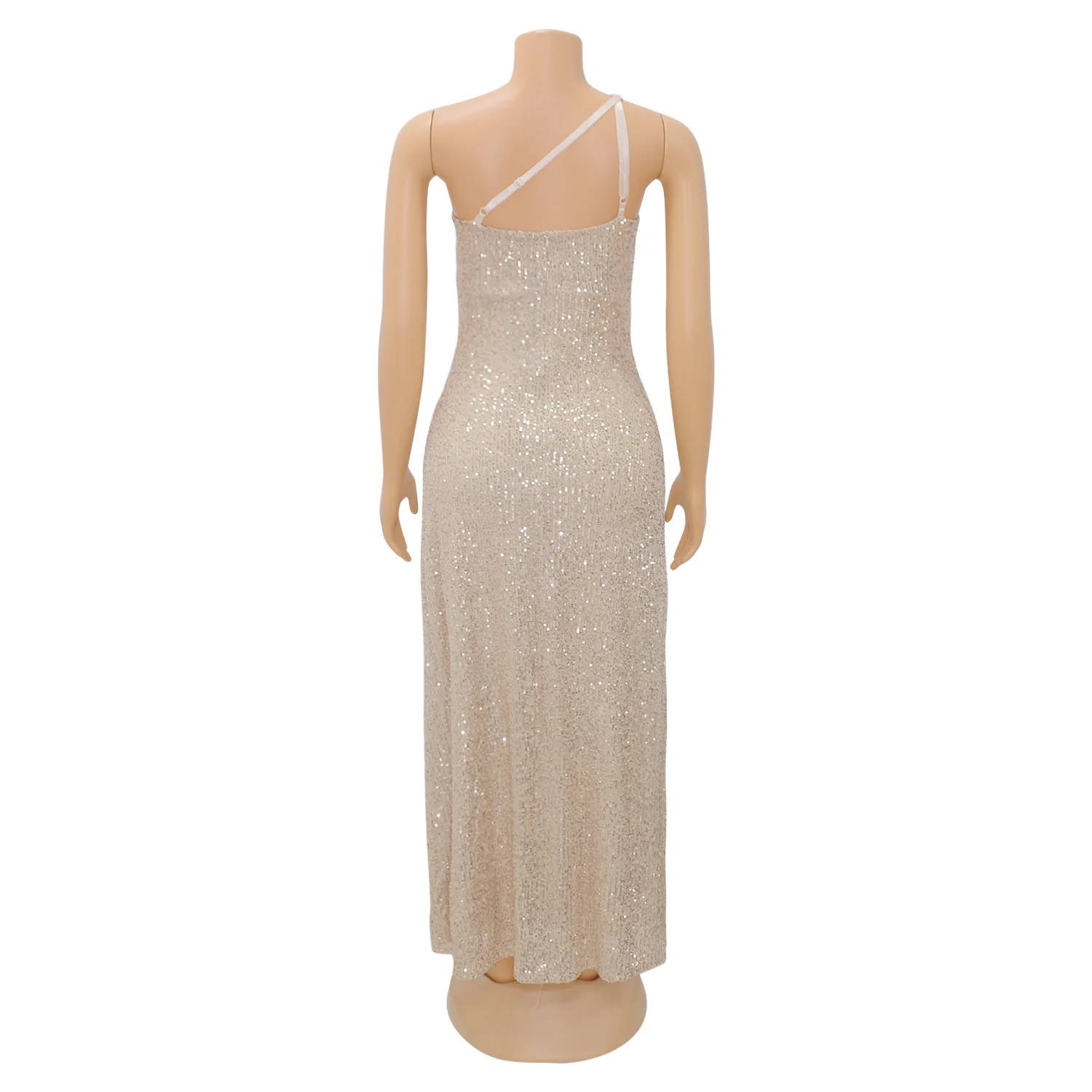 Fashion Summer Sexy Off-shoulder Sleeveless Beaded Dress Women Clothing Trendy Strapless Long Dress Ladies Party Dress