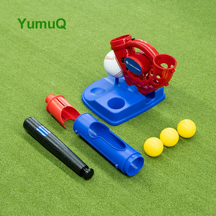 YumuQ  Adjustable Soft And Hard Baseball Softball Throwing Pitching Machine For Single Batting Practice