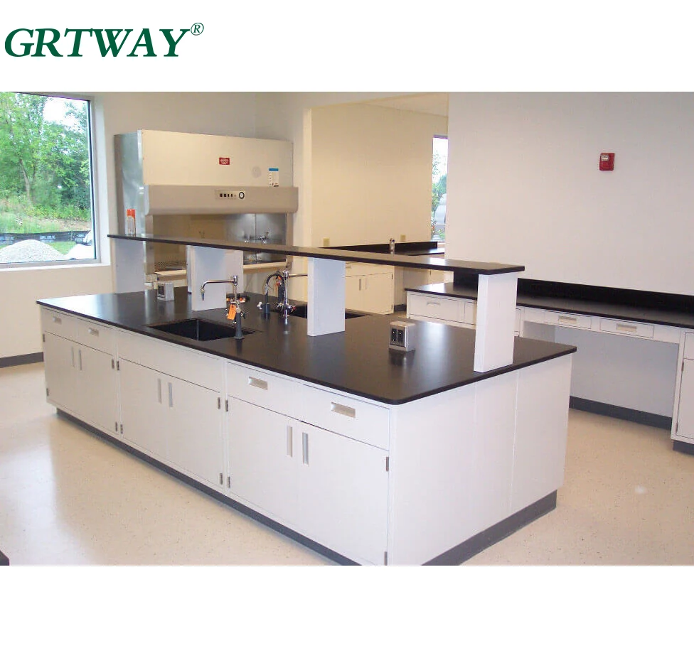 LAB028 Lab Tables with Chemical Resistance Counter Top Custom High Quality Furniture for Laboratory