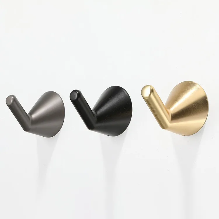 Zinc alloy Self Adhesive Hook  Kitchen Bathroom Wall Mounted Clothes Wall Coat Hooks
