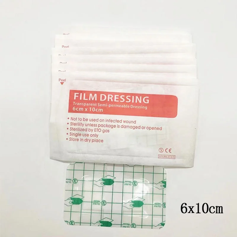 Wholesale Sterile Large Size Band Aids Wound Protection Waterproof Film Dressing Baby Bath Navel Transparent Film Dressing