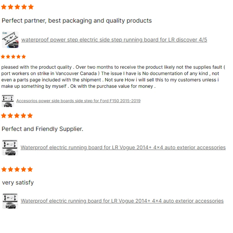 Auto Accessories Refitting Parts Aluminum Exterior Pedal Running Board Electric Power Steps For Infiniti FX35 2010+