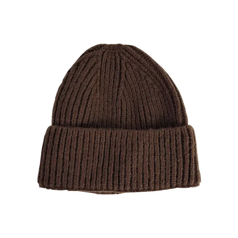 Custom Beanie Hats Logo Printed Jacquard Embroidery Winter Knitted Hat Winter Skull Beanies