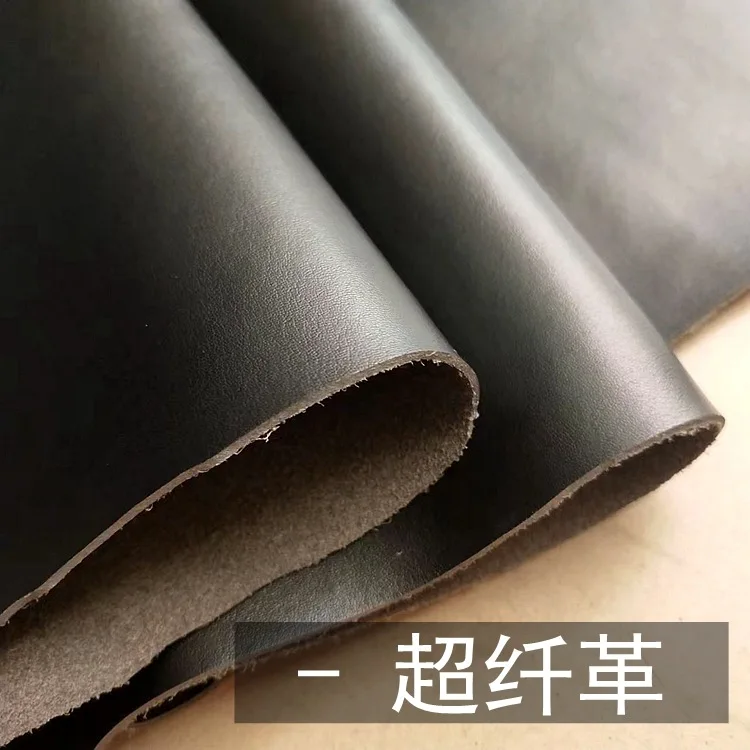 High quality Fashion faux Cow pattern 203 colors Microfiber PU Synthetic leather fabric thick 0.8-1.4 mm for belts, shoes, bags