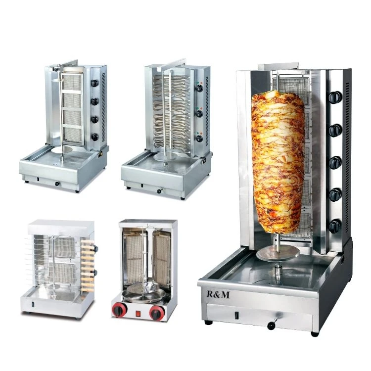 mesin vertical frozen seekh lamb doner kebab meat sharwama chicken shawarma maker vending machines grill counter occasion warmer