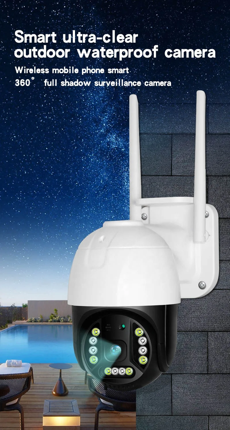  Камера видеонаблюдения HQ 20MP FDH с Wi-Fi для умного дома зум ии обнаружение человека 1080P автоматическое отслеживание в качестве домашнего