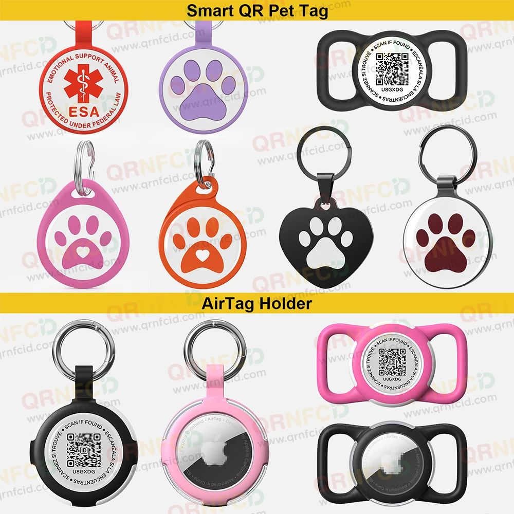 2024 Новый wn дешевый прочный QR-код Pet Cat Dog ID Tag