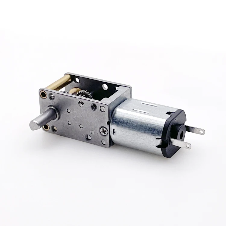 Small Size worm gear box 12*20mm high ratio 1024/1 1rpm low speed 12v dc worm gear motor