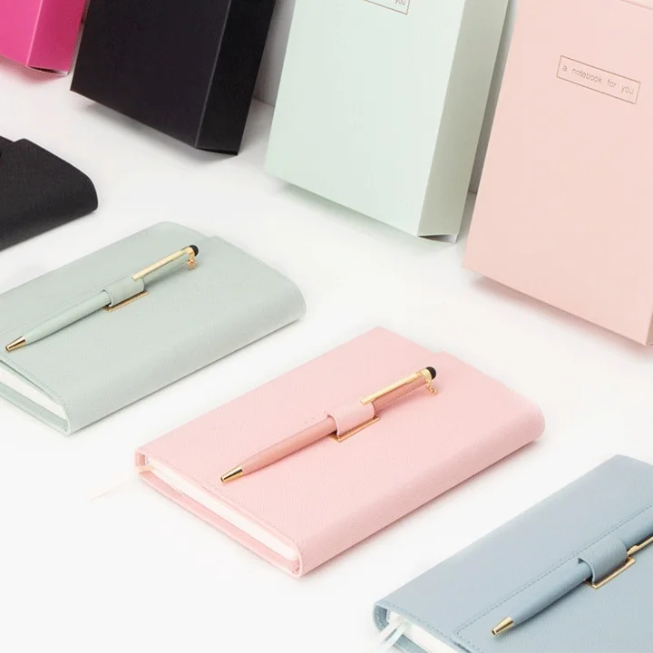 Hot seller Personalized customized cute 3 fold notebook stationery gift set stationary gift set business gift set