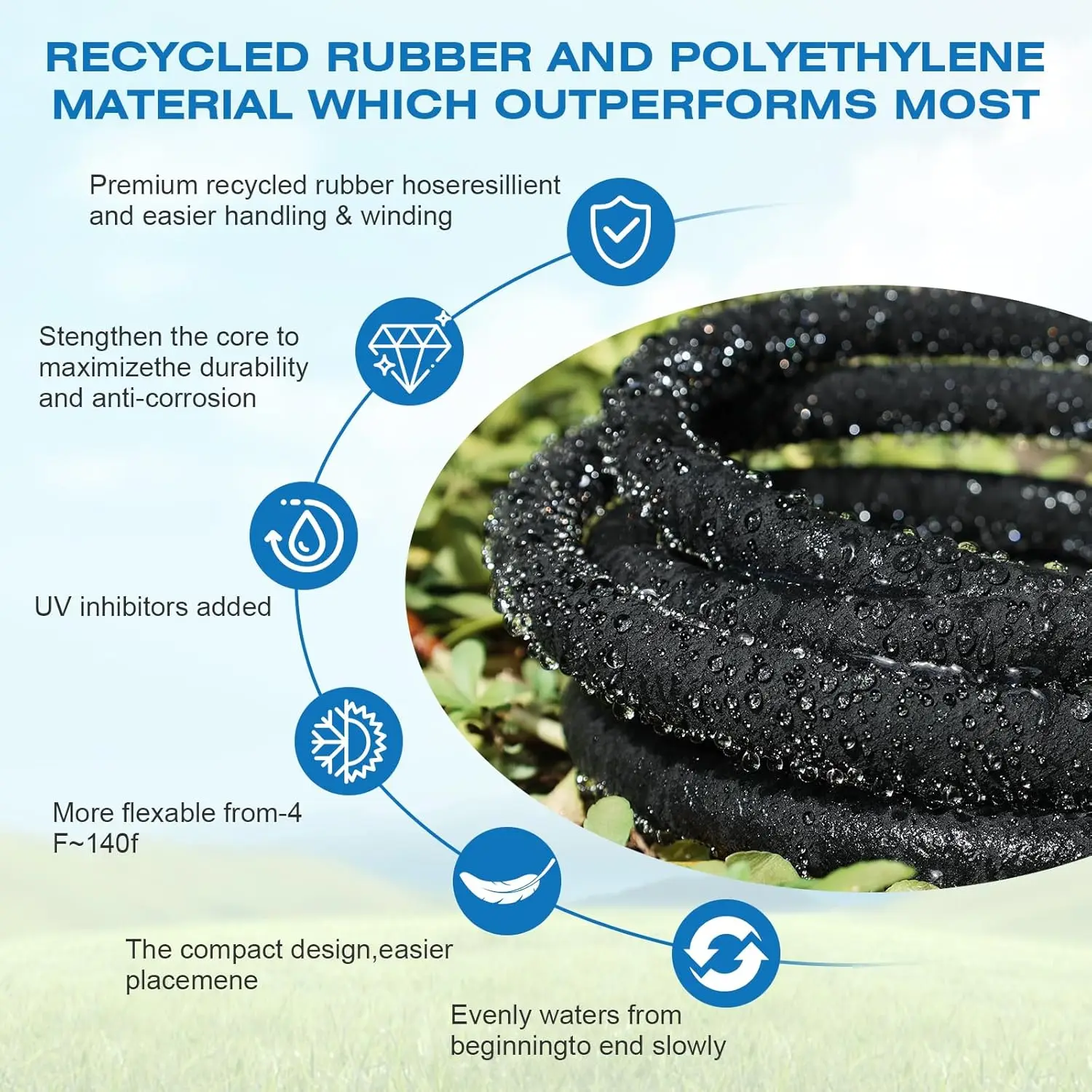 2024 Hot Sale Anti-Oxidation Irrigation Soaker Hose for Garden with Professional Grade Connecting