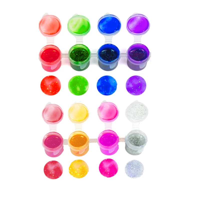 8 Colors 4.5ml Soft Fabric Paint Glitter Set Brush on Fabric Paint Sock Scarf Arts Crafts Set Kids