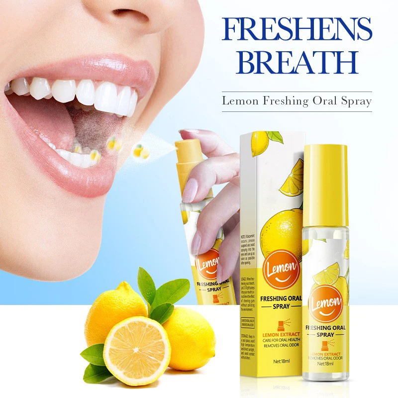 Oral Spray Fresheners Breath Removal Bad Breath Mouth Natural Fruit Flavor Mouth Spray