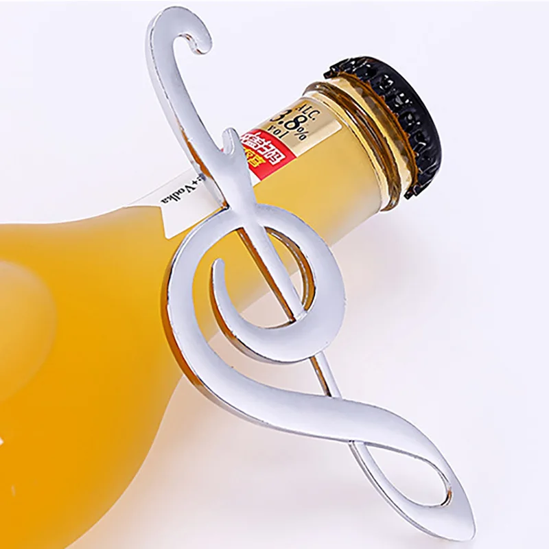Wedding Gift Symphony Chrome Music Note Bottle Opener