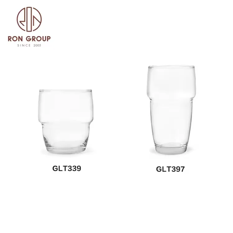 Wholesale eco friendly glassware drinkware set bulk wedding party milkshake transparent fancy glass drinking cup