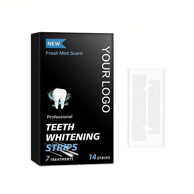 Mint Flavored Teeth Whitening Strip Effective Home Use Tooth Cleaning and Whitening Strip