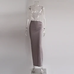 8513 new fashion hot sale wholesale opening Navel  high waist women Casual Dresses purple color women skirt