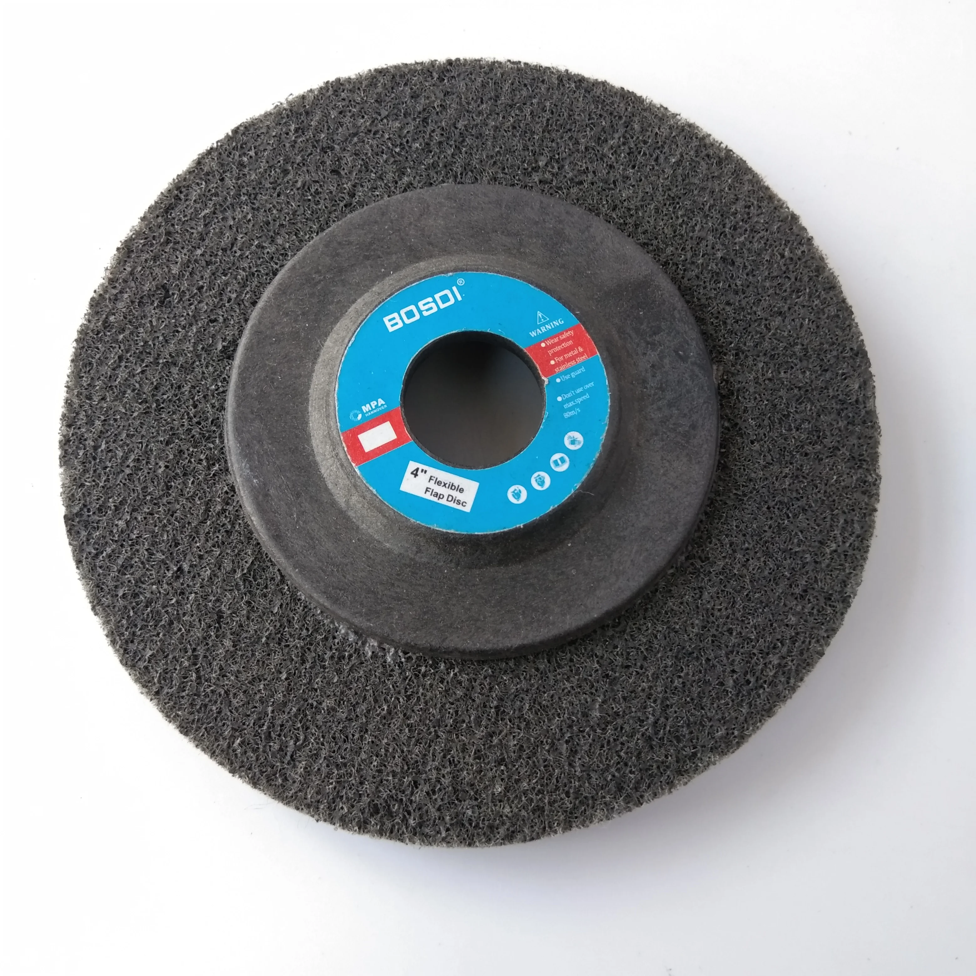 BOSDI HOT SELLING Nylon Fiber Flap Polishing Wheel Silicon Carbide Non Woven Polishing Pad Non woven Flap Disc