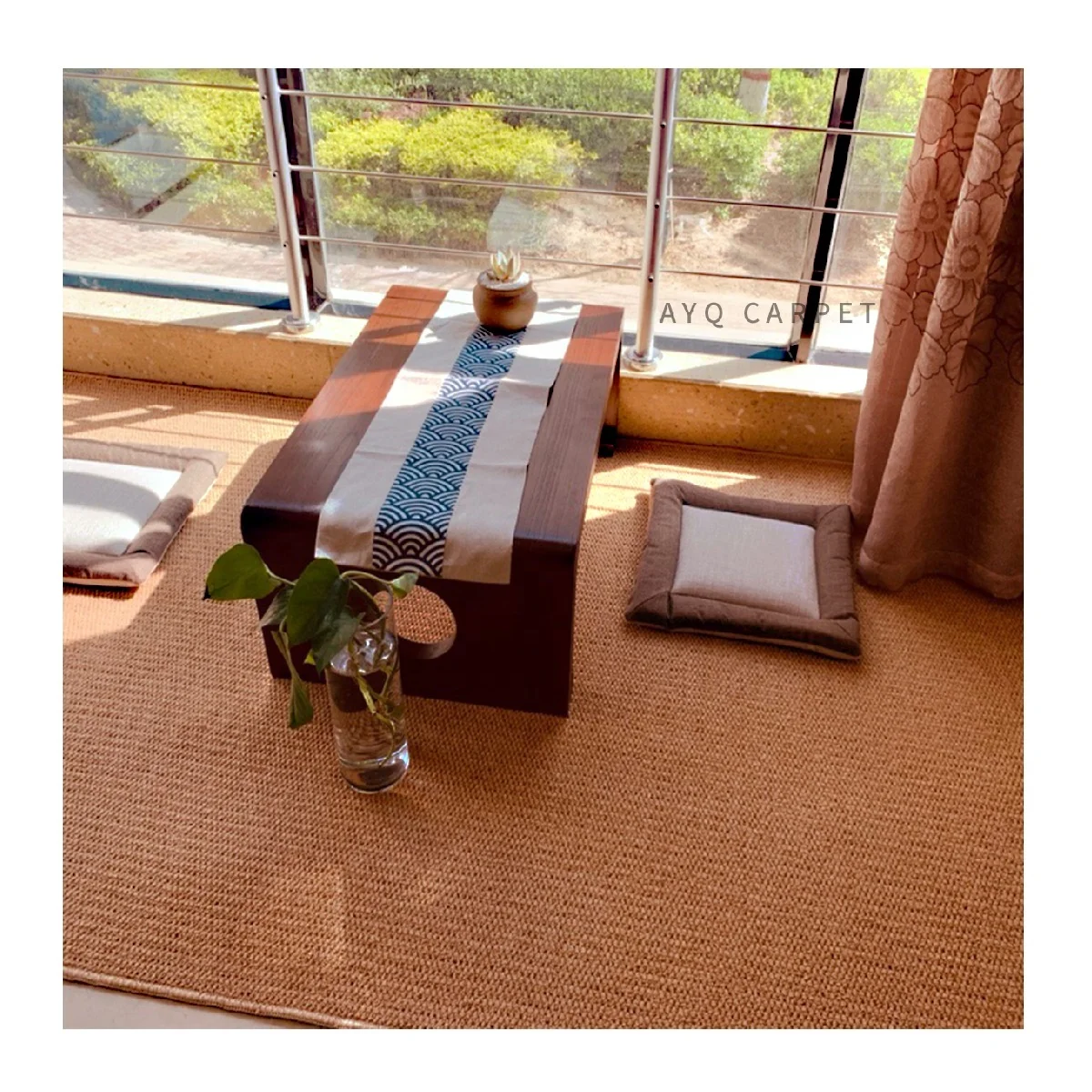 Custom Size Sofa Natural Sisal Carpets Rolls Living Room  office airport library   carpet tiles