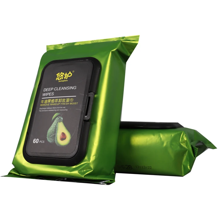 Custom Package Face Cleaning makeup remover Facial wipes