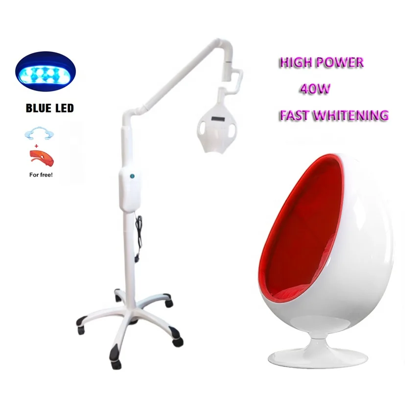 Rotation Arm Cold Blue Light  Laser LED Lamp Dental Teeth Whitening Light Machine With Wheels