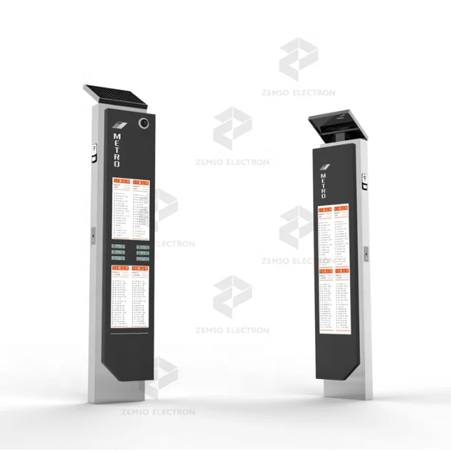 Solar power low consumption digital signage and displays outdoor bus stop digital signage