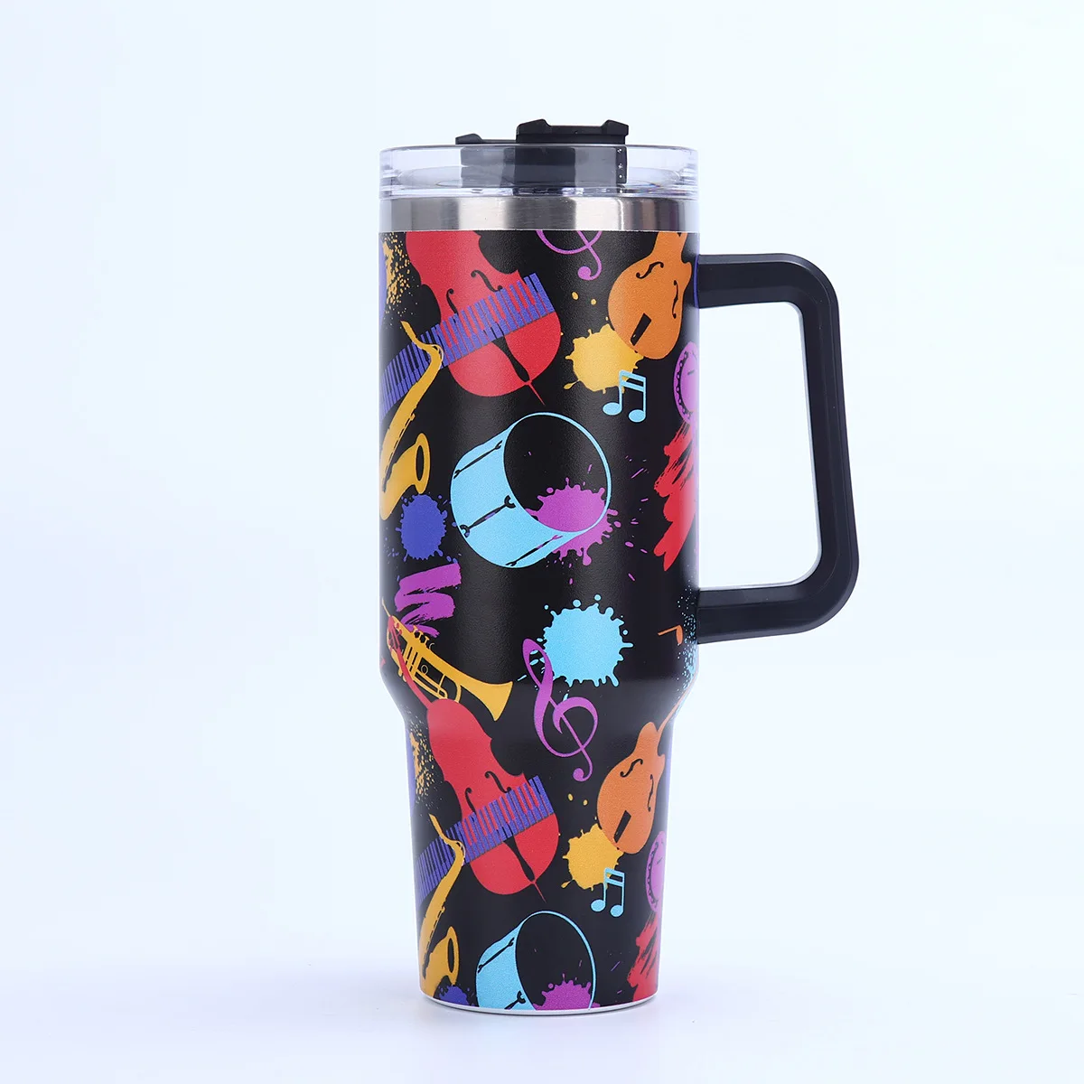 Lead Free Tumblers Heat Press Sublimation Tumblers Colored Tumblers 40Oz Holographic Leopard For Outdoor
