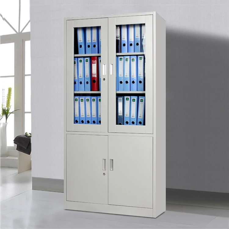 Cheap Double Door Steel Wardrobe Metal Filing Cabinet Price