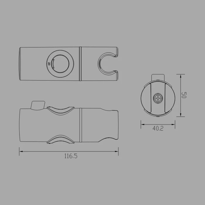 Пластиковый держатель для душа зажим направляющая скользящий кронштейн замена крепления