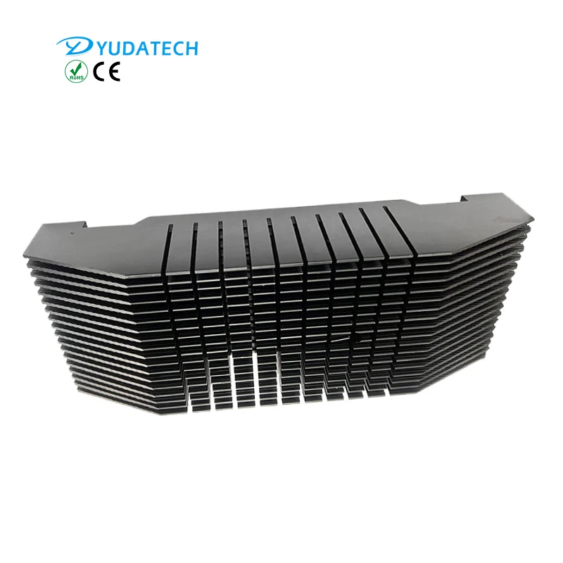 High power aluminum profile LED dense tooth heat sink large tunnel street lamp heatsink