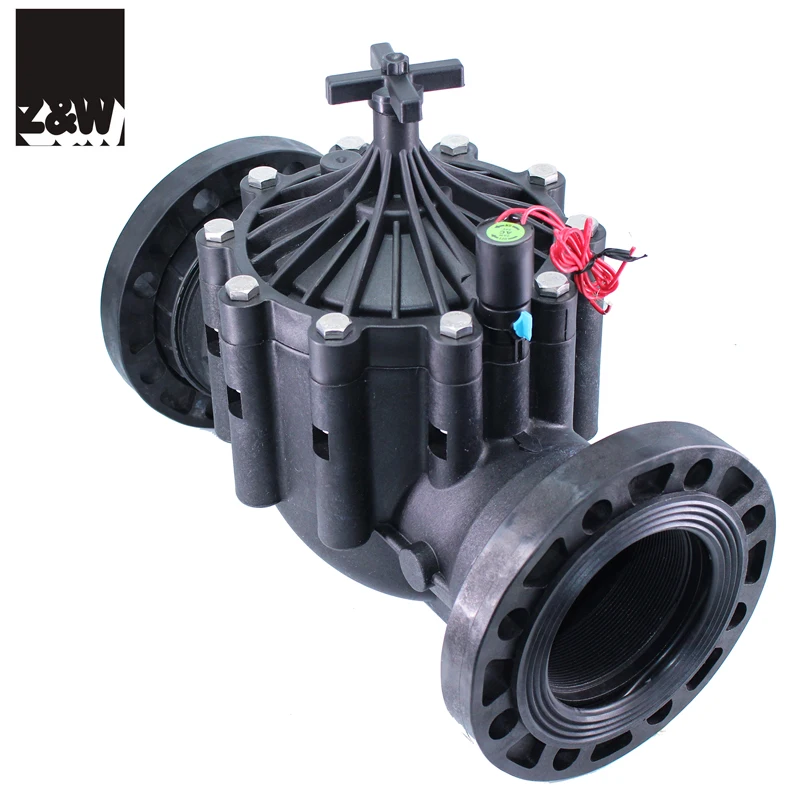 400PH 4 inch solenoid valve DN100 flange or thread connection agriculture irrigation pilot hydraulic plastic nylon
