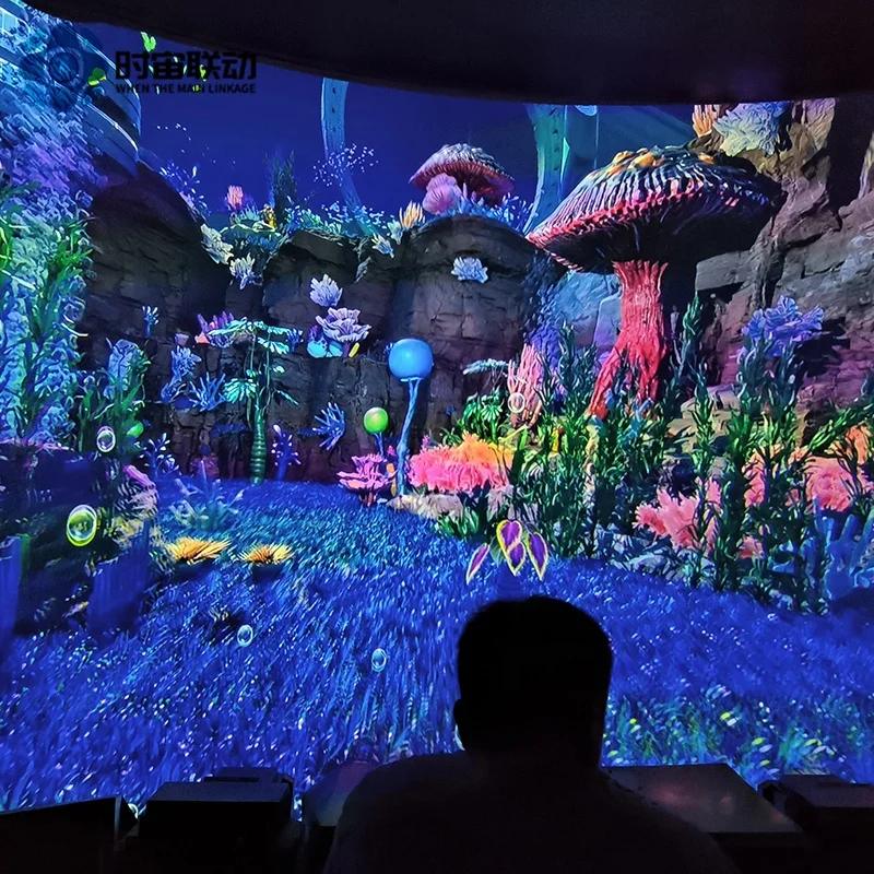 New 5d cinema simulator hot 9D orbital cinema flying ball screen immersive motion amusement equipment park planning supplier