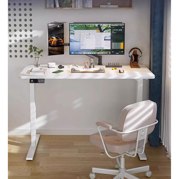 middle minimalistic double motor coffee table sitting room electric height adjustable desk wooden kid learning writing table