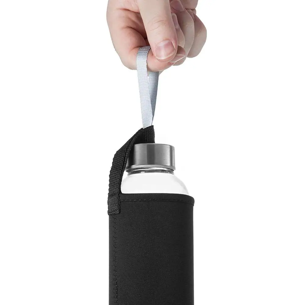 Natural Clear Quartz Crystal Gem Water Bottle For Kids And Adult Healing Obelisk Wand Elixir Crystal Infused Glass Water Bottle