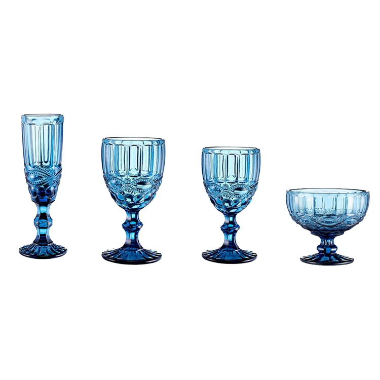 Wholesale customized colourful glass cup ,red wine glasses ,colored glass goblet