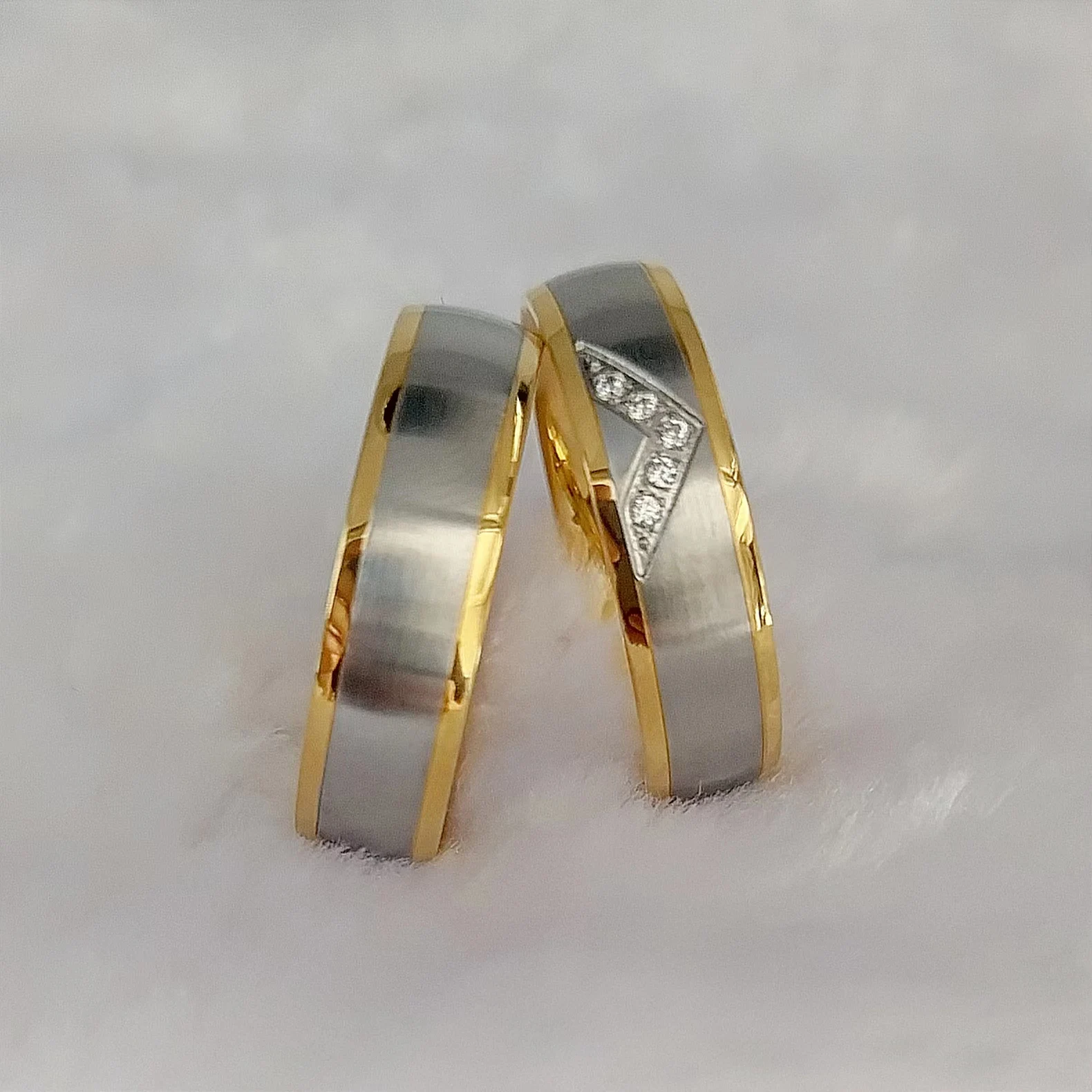 love alliances wedding rings gold 18k plated stainless steel jewelry anel bague anillos goldringe snubni prsten ringar ringen