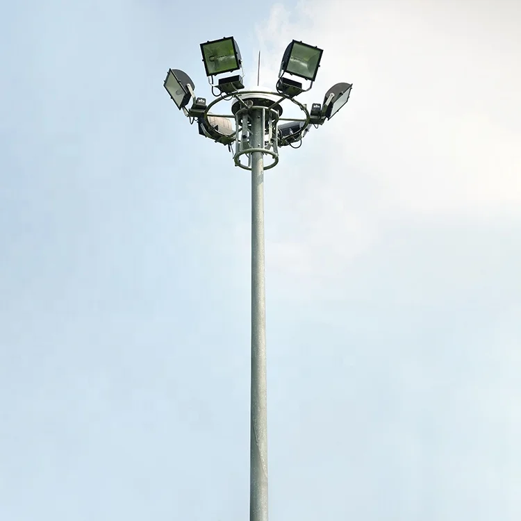 30M High mast lighting Q235B highway high mast lamp pole