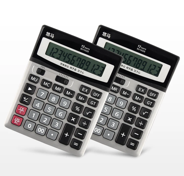 
Hot custom low price school office financial desktop simple calculator 12 digit solar calculator 
