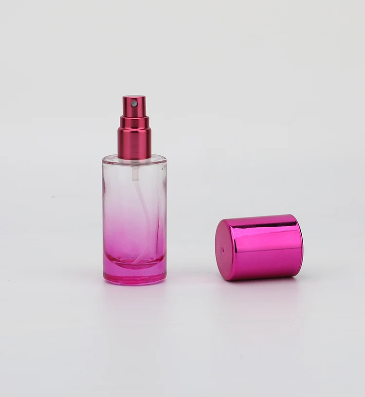 Refillable 15ml 1oz 2oz Matte Colorful Glass Fine Mist Spray Bottle With Spray Pump Cap